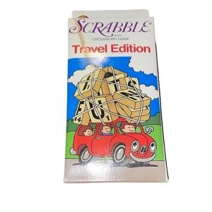 1987  Vintage Scrabble Crossword Game Travel Edition‎  New Old Stock
